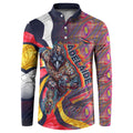 Personalised Adelaide Crows Button Sweatshirt Trippy Psychedelic Abstract Art Mascot Football Fans