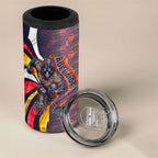 Personalised Adelaide Crows 4 in 1 Can Cooler Tumbler Trippy Psychedelic Abstract Art Mascot Football Fans