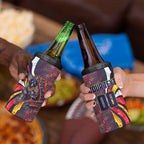 Personalised Adelaide Crows 4 in 1 Can Cooler Tumbler Trippy Psychedelic Abstract Art Mascot Football Fans