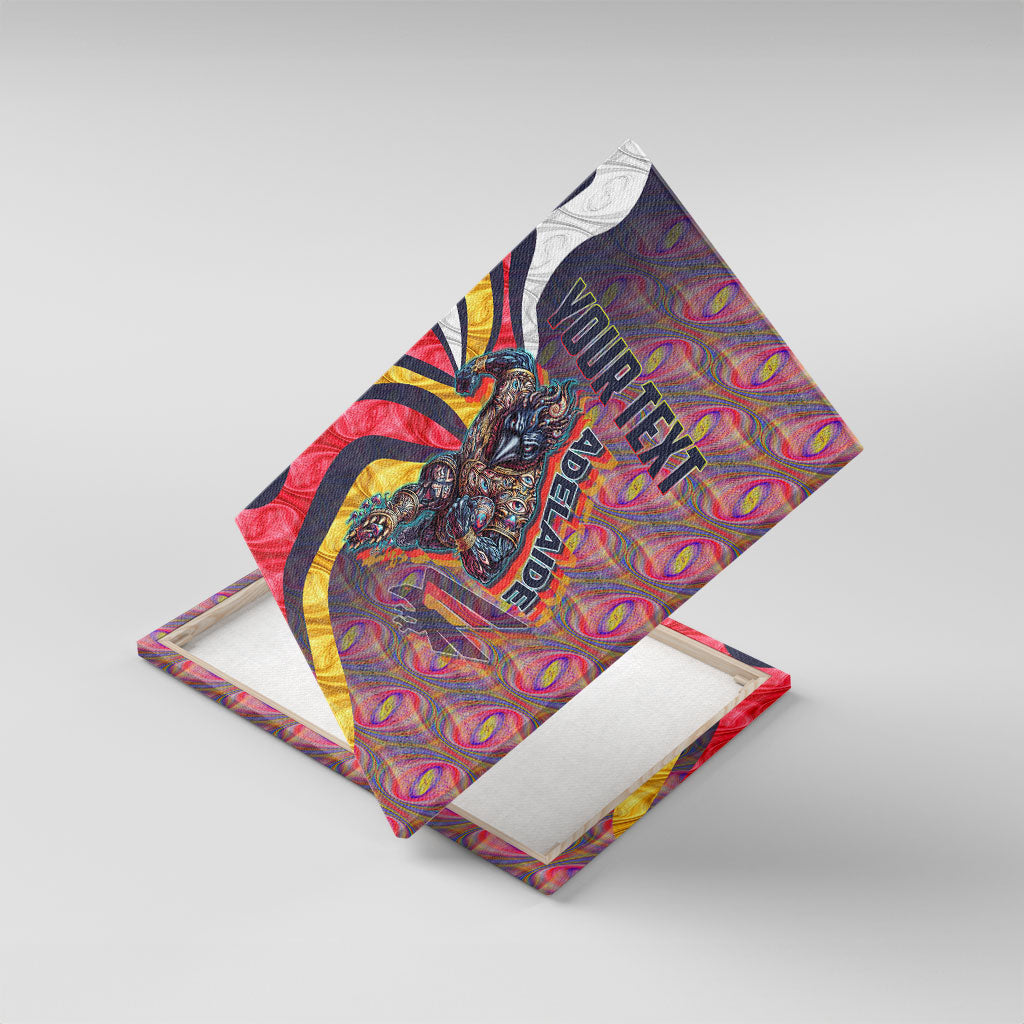 Personalised Adelaide Crows Canvas Wall Art Trippy Psychedelic Abstract Art Mascot Football Fans