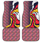 Personalised Adelaide Crows Car Mats Trippy Psychedelic Abstract Art Mascot Football Fans