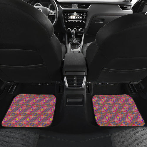 Personalised Adelaide Crows Car Mats Trippy Psychedelic Abstract Art Mascot Football Fans
