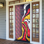 Personalised Adelaide Crows Door Cover Trippy Psychedelic Abstract Art Mascot Football Fans