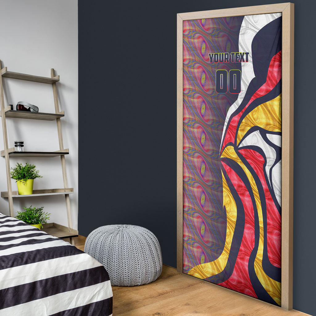 Personalised Adelaide Crows Door Cover Trippy Psychedelic Abstract Art Mascot Football Fans