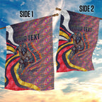 Personalised Adelaide Crows Garden Flag Trippy Psychedelic Abstract Art Mascot Football Fans