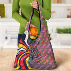Personalised Adelaide Crows Grocery Bag Trippy Psychedelic Abstract Art Mascot Football Fans