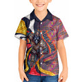 Personalised Adelaide Crows Kid Hawaiian Shirt Trippy Psychedelic Abstract Art Mascot Football Fans