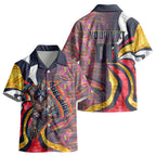Personalised Adelaide Crows Kid Hawaiian Shirt Trippy Psychedelic Abstract Art Mascot Football Fans