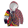 Personalised Adelaide Crows Kid Hoodie Trippy Psychedelic Abstract Art Mascot Football Fans