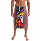 Personalised Adelaide Crows Lavalava Trippy Psychedelic Abstract Art Mascot Football Fans
