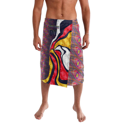 Personalised Adelaide Crows Lavalava Trippy Psychedelic Abstract Art Mascot Football Fans