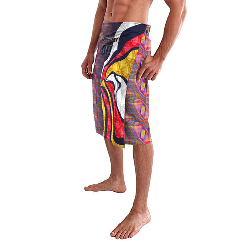 Personalised Adelaide Crows Lavalava Trippy Psychedelic Abstract Art Mascot Football Fans