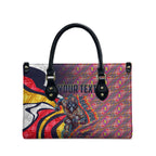 Personalised Adelaide Crows Leather Bag Trippy Psychedelic Abstract Art Mascot Football Fans