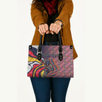Personalised Adelaide Crows Leather Bag Trippy Psychedelic Abstract Art Mascot Football Fans