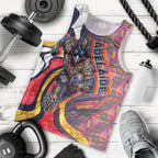 Personalised Adelaide Crows Men Tank Top Trippy Psychedelic Abstract Art Mascot Football Fans
