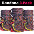Personalised Adelaide Crows Neck Gaiter Trippy Psychedelic Abstract Art Mascot Football Fans