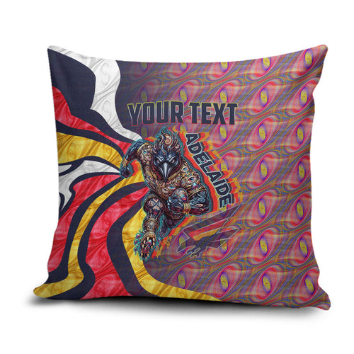 Personalised Adelaide Crows Pillow Cover Trippy Psychedelic Abstract Art Mascot Football Fans