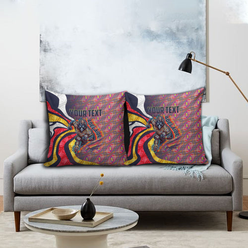 Personalised Adelaide Crows Pillow Cover Trippy Psychedelic Abstract Art Mascot Football Fans