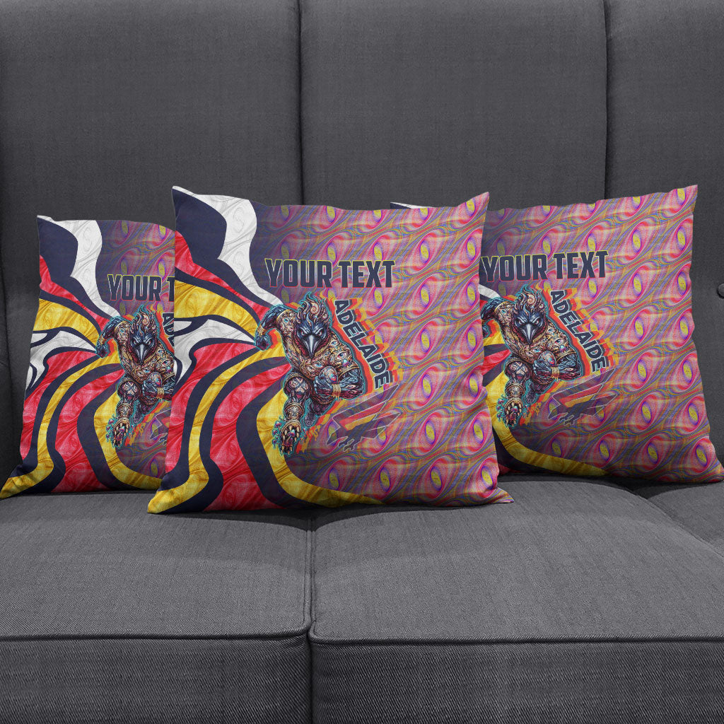 Personalised Adelaide Crows Pillow Cover Trippy Psychedelic Abstract Art Mascot Football Fans