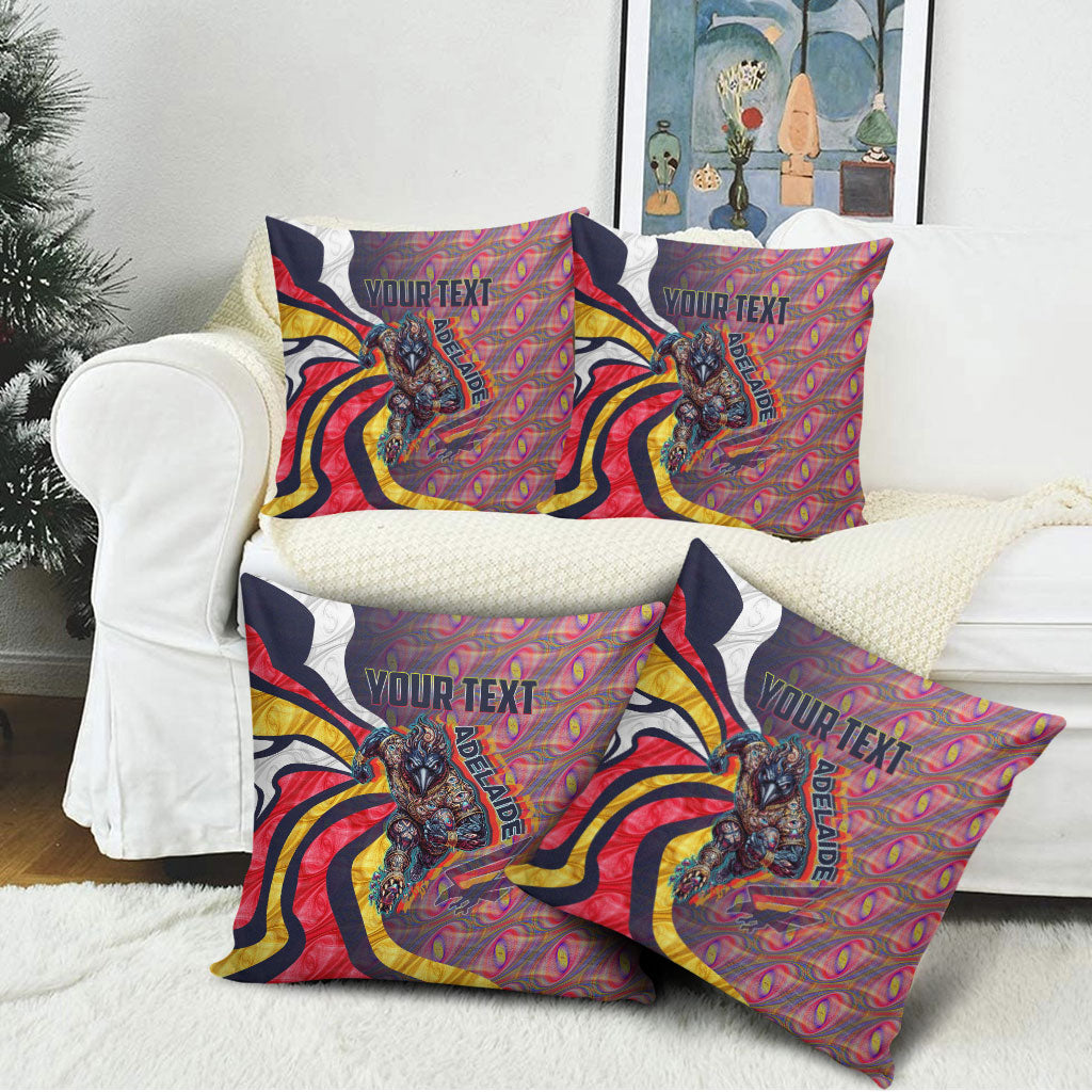 Personalised Adelaide Crows Pillow Cover Trippy Psychedelic Abstract Art Mascot Football Fans