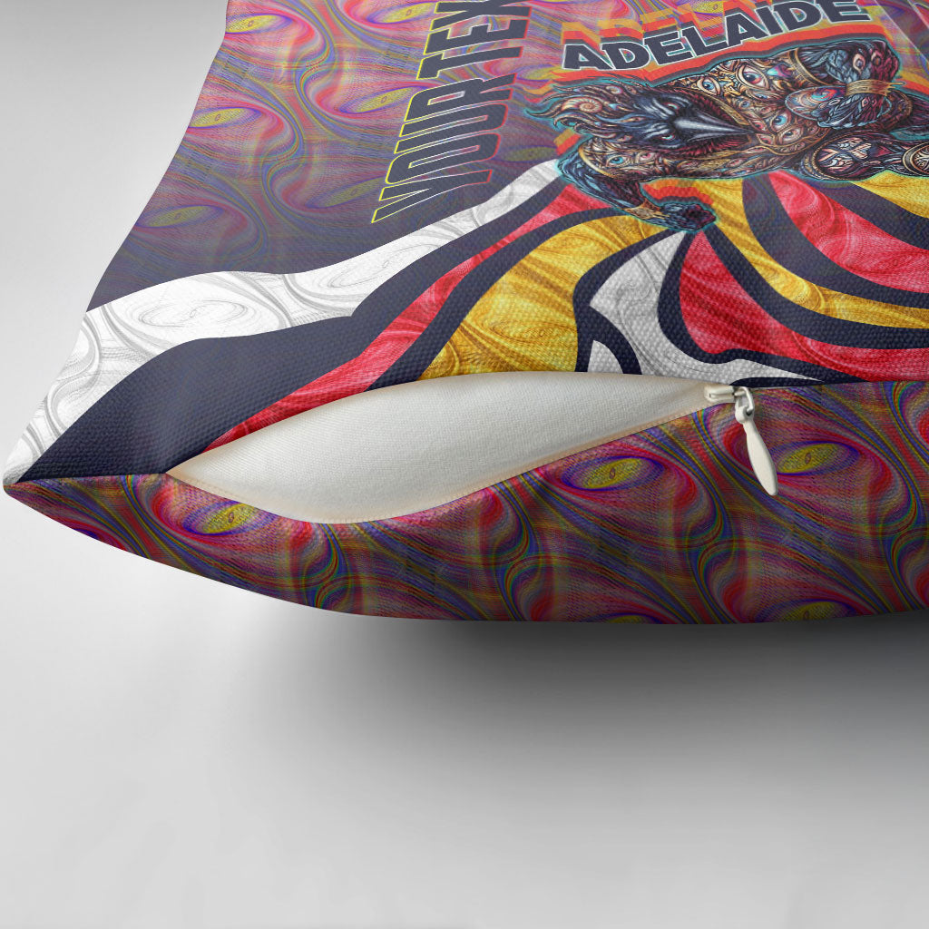 Personalised Adelaide Crows Pillow Cover Trippy Psychedelic Abstract Art Mascot Football Fans