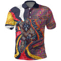 Personalised Adelaide Crows Polo Shirt Trippy Psychedelic Abstract Art Mascot Football Fans