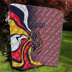 Personalised Adelaide Crows Quilt Trippy Psychedelic Abstract Art Mascot Football Fans