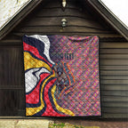 Personalised Adelaide Crows Quilt Trippy Psychedelic Abstract Art Mascot Football Fans