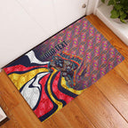 Personalised Adelaide Crows Rubber Doormat Trippy Psychedelic Abstract Art Mascot Football Fans