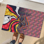 Personalised Adelaide Crows Rubber Doormat Trippy Psychedelic Abstract Art Mascot Football Fans