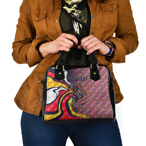Personalised Adelaide Crows Shoulder Handbag Trippy Psychedelic Abstract Art Mascot Football Fans