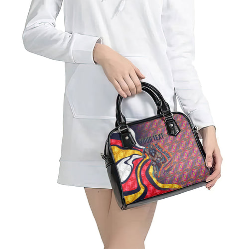 Personalised Adelaide Crows Shoulder Handbag Trippy Psychedelic Abstract Art Mascot Football Fans