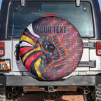 Personalised Adelaide Crows Spare Tire Cover Trippy Psychedelic Abstract Art Mascot Football Fans