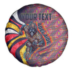Personalised Adelaide Crows Spare Tire Cover Trippy Psychedelic Abstract Art Mascot Football Fans
