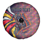 Personalised Adelaide Crows Spare Tire Cover Trippy Psychedelic Abstract Art Mascot Football Fans