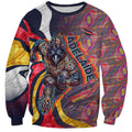 Personalised Adelaide Crows Sweatshirt Trippy Psychedelic Abstract Art Mascot Football Fans