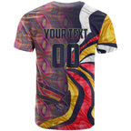 Personalised Adelaide Crows T Shirt Trippy Psychedelic Abstract Art Mascot Football Fans