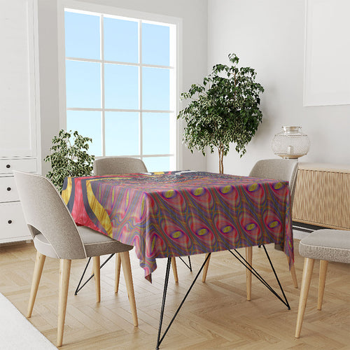 Personalised Adelaide Crows Tablecloth Trippy Psychedelic Abstract Art Mascot Football Fans