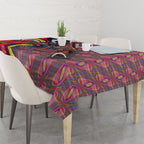 Personalised Adelaide Crows Tablecloth Trippy Psychedelic Abstract Art Mascot Football Fans