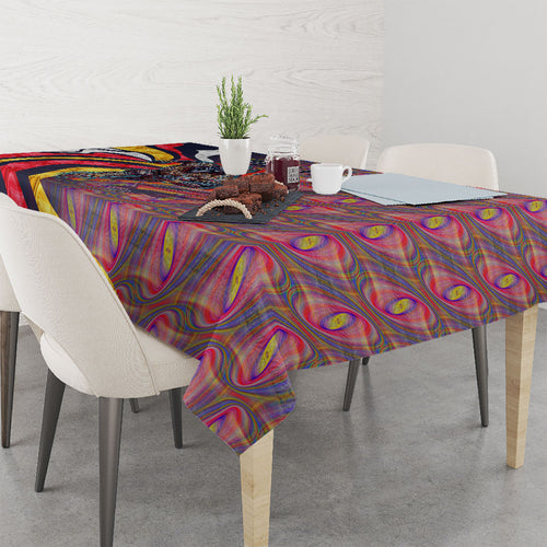 Personalised Adelaide Crows Tablecloth Trippy Psychedelic Abstract Art Mascot Football Fans