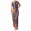 Personalised Adelaide Crows Tank Maxi Dress Trippy Psychedelic Abstract Art Mascot Football Fans