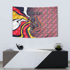 Personalised Adelaide Crows Tapestry Trippy Psychedelic Abstract Art Mascot Football Fans