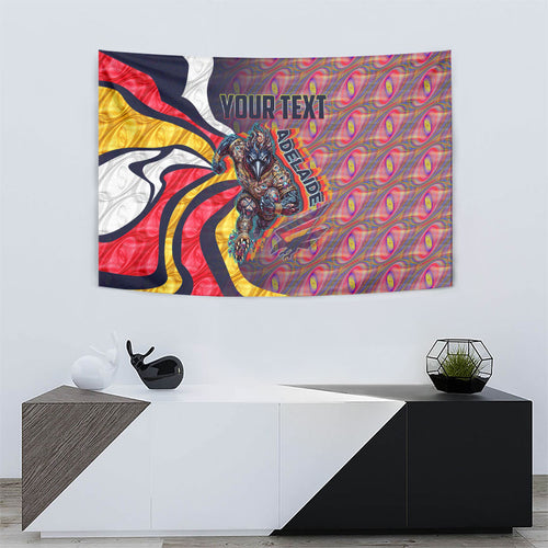 Personalised Adelaide Crows Tapestry Trippy Psychedelic Abstract Art Mascot Football Fans