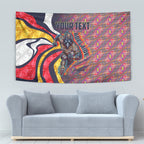Personalised Adelaide Crows Tapestry Trippy Psychedelic Abstract Art Mascot Football Fans