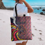 Personalised Adelaide Crows Tote Bag Trippy Psychedelic Abstract Art Mascot Football Fans