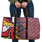 Personalised Adelaide Crows Travel Bag Trippy Psychedelic Abstract Art Mascot Football Fans