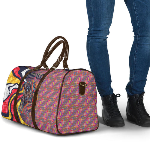 Personalised Adelaide Crows Travel Bag Trippy Psychedelic Abstract Art Mascot Football Fans