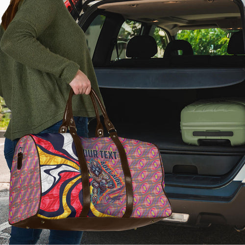 Personalised Adelaide Crows Travel Bag Trippy Psychedelic Abstract Art Mascot Football Fans