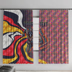Personalised Adelaide Crows Window Curtain Trippy Psychedelic Abstract Art Mascot Football Fans