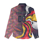 Personalised Adelaide Crows Women Casual Shirt Trippy Psychedelic Abstract Art Mascot Football Fans